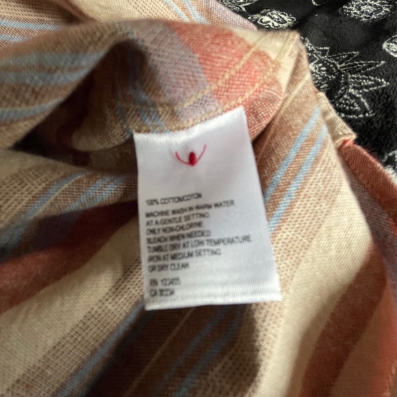 Hudson North Men's Button Down Striped Short Sleeve XL - Picture 6 of 8